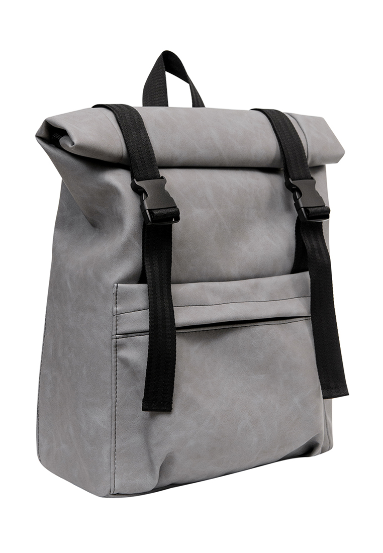 

Рюкзак Унисекс Sambag Roll Светло-серый нубук
