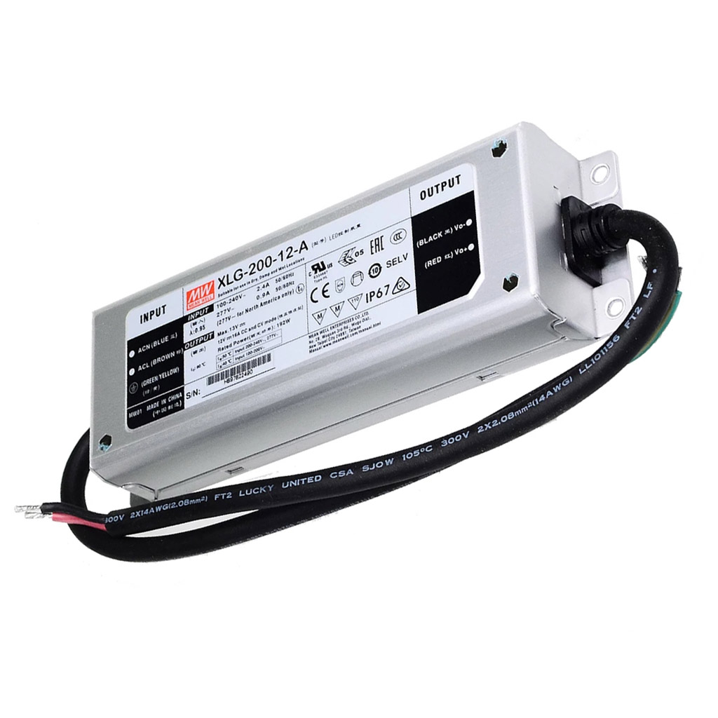 

Блок питания Mean Well XLG-200-12-A защита IP67 (art.239594)