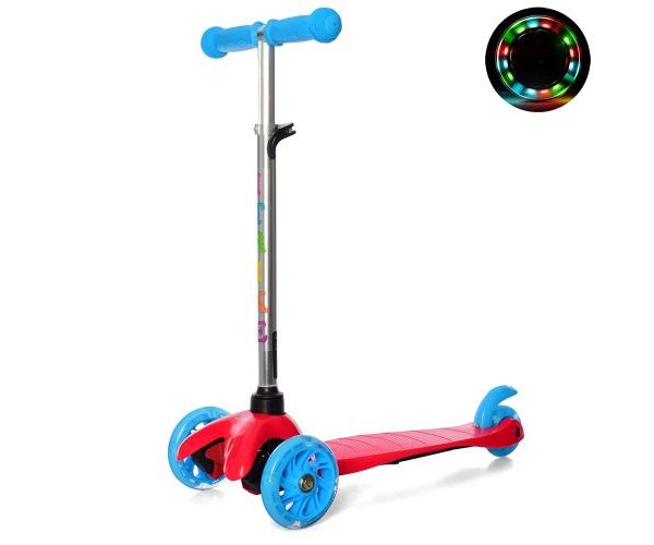 

Трехколесный самокат Itrike BB 3013-4-CR, Красно-голубой