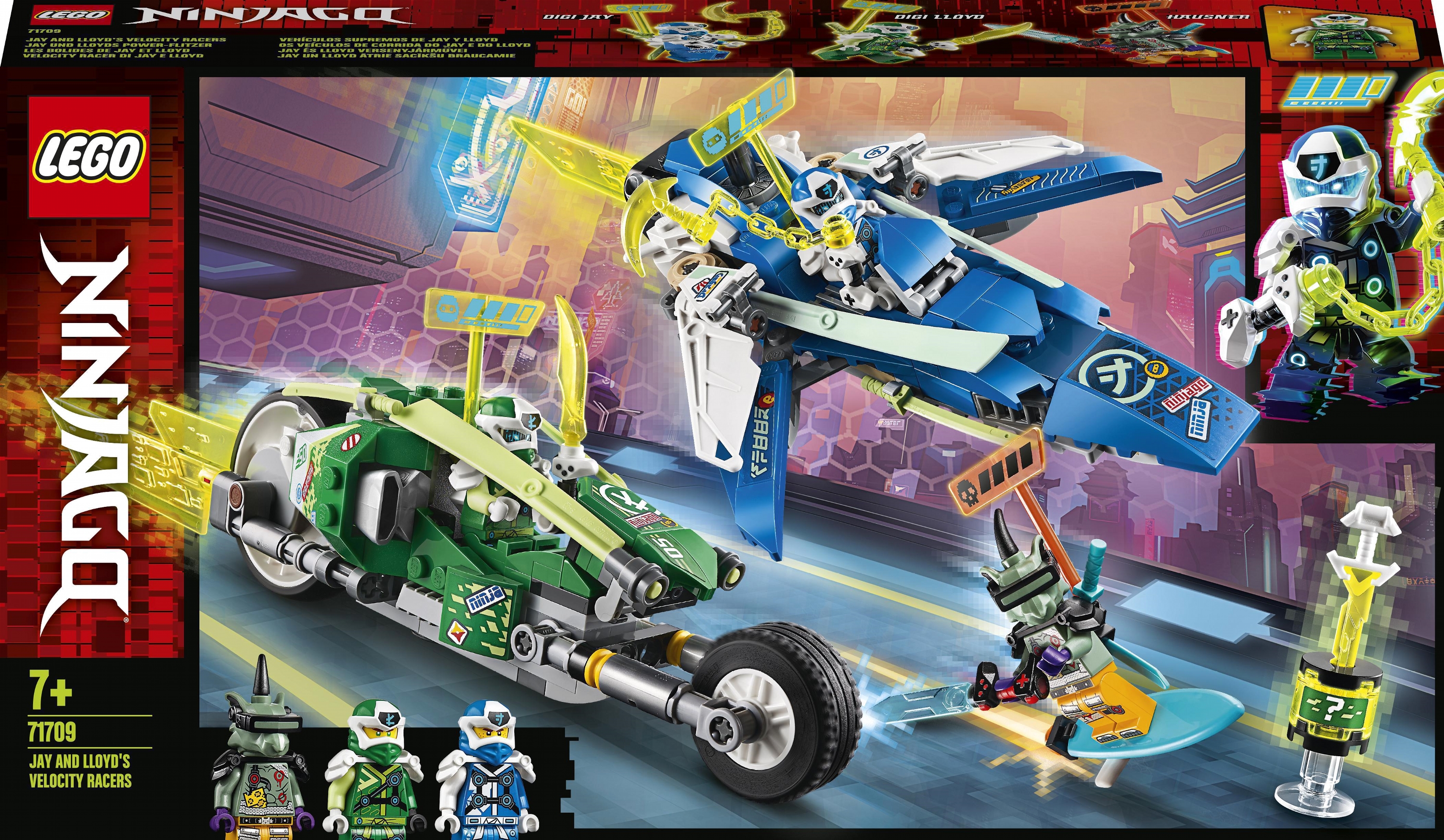 

Конструктор LEGO Ninjago Скоростные машины Джея и Ллойда 322 детали (71709)