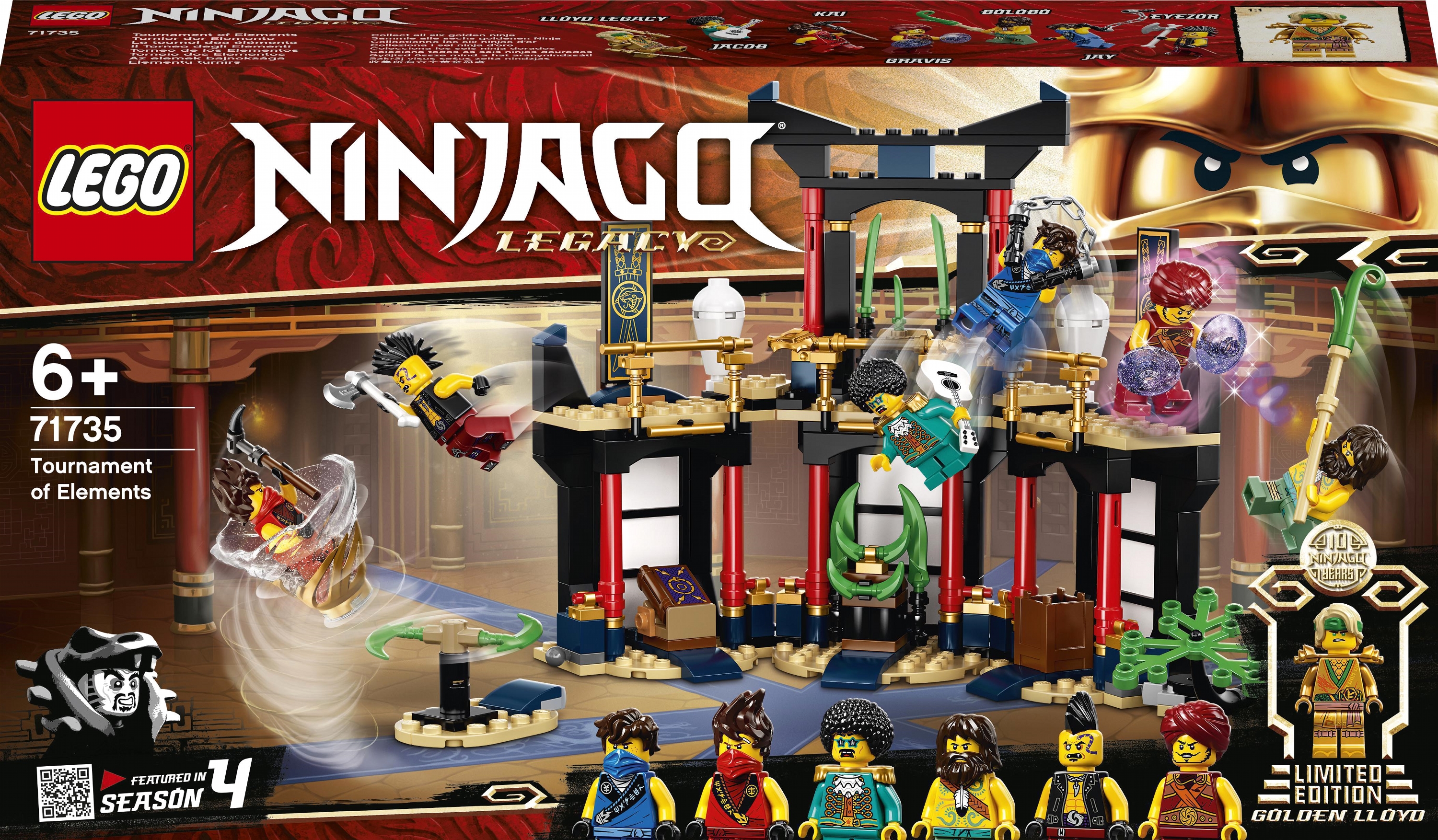 

Конструктор LEGO Ninjago Турнир стихий 283 деталей (71735)
