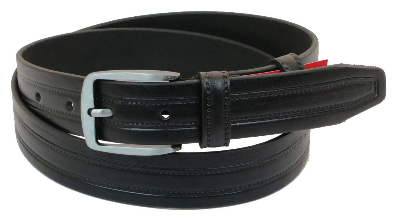

Мужской кожаный ремень Skipper 110-130х3,3 см Черный 000159807