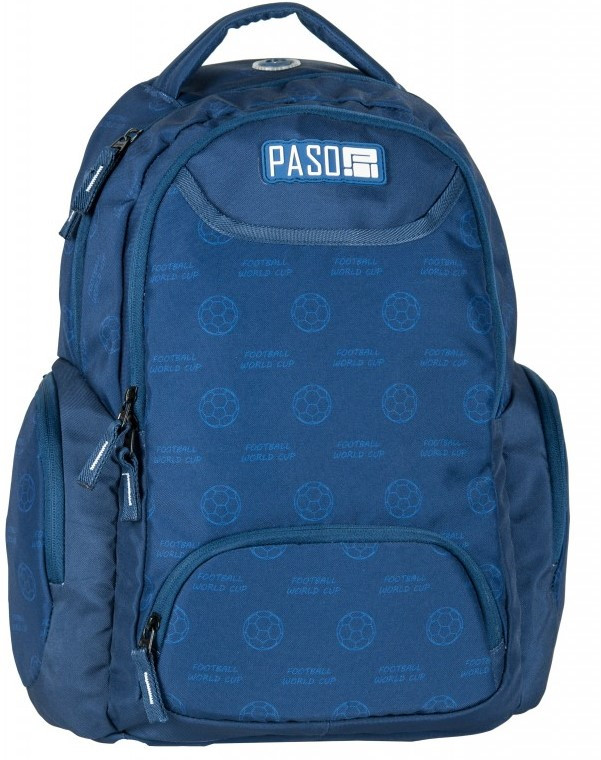 

Молодежный рюкзак PASO 32х46х16 см Синий 000159547