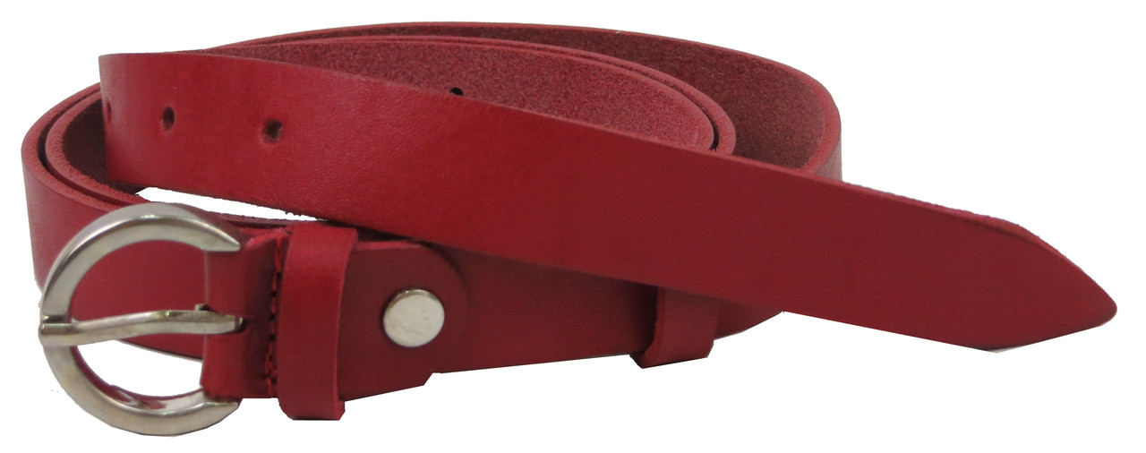

Женский кожаный ремень Skipper 110-130х2 см Красный 000159862