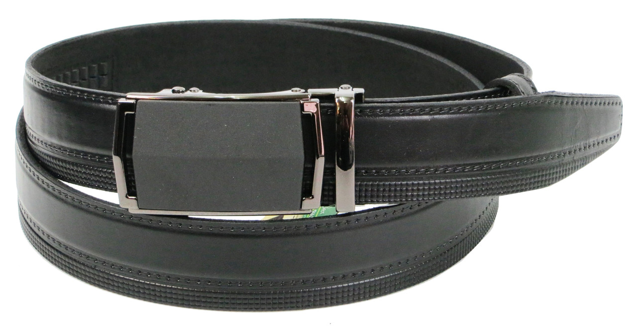 

Мужской кожаный ремень Skipper 110-130х3,5 см Черный 000159719