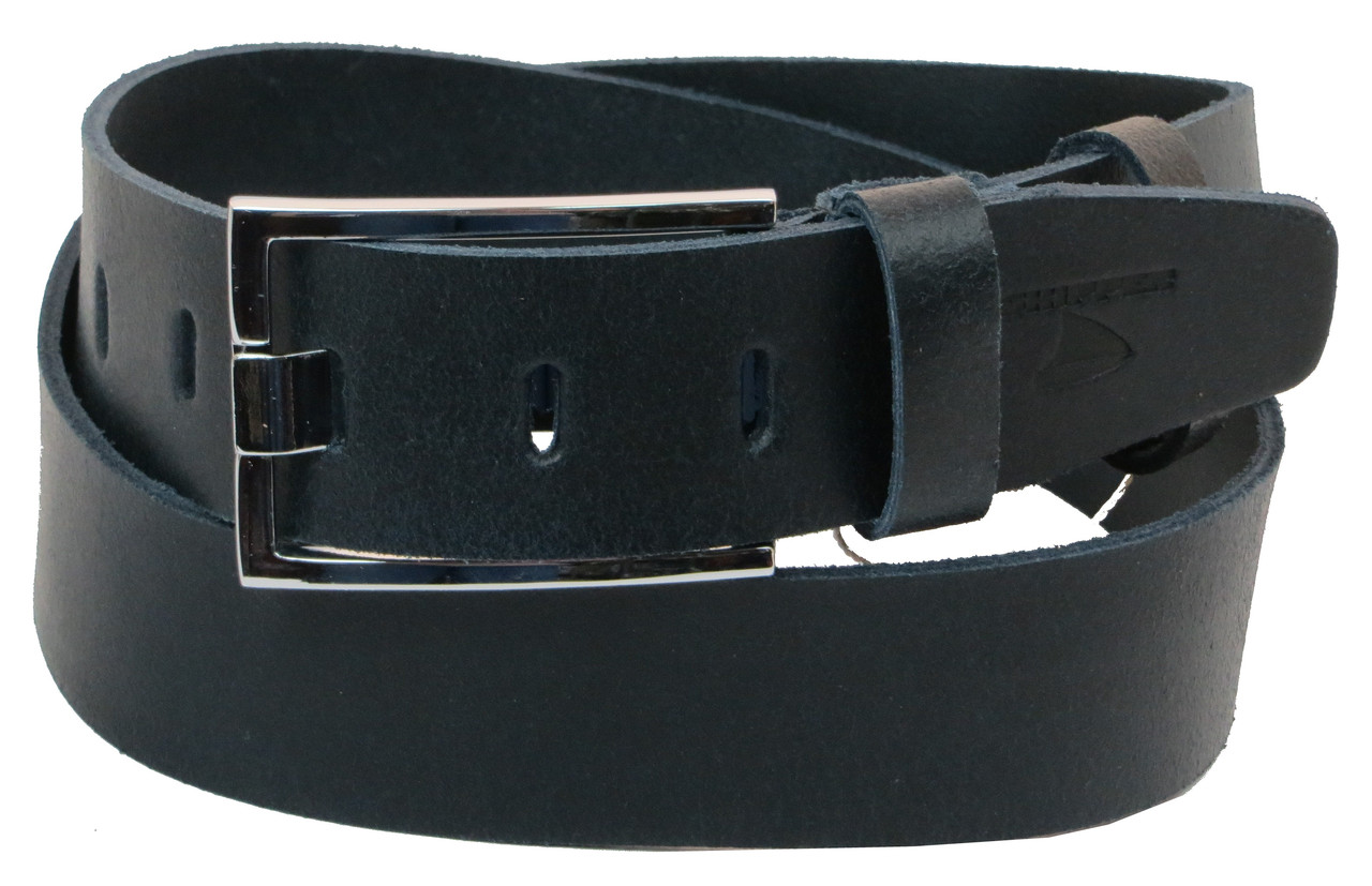 

Мужской кожаный ремень Skipper 122-142х4,5 см Синий 000159565