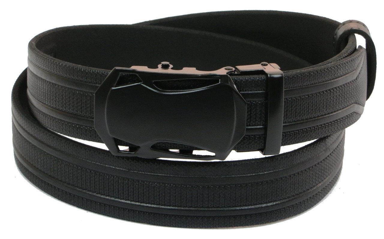 

Мужской кожаный ремень Skipper 111-131х3,5 см Черный 000159761