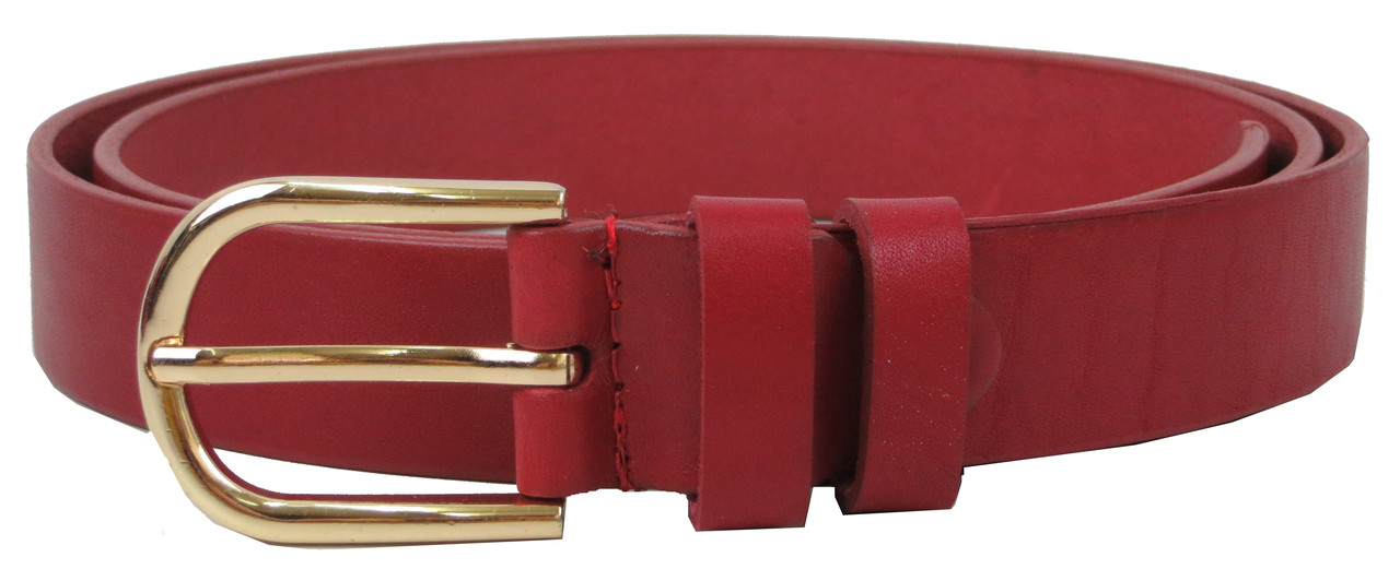 

Женский кожаный ремень Skipper 110-130х3 см Красный 000159809
