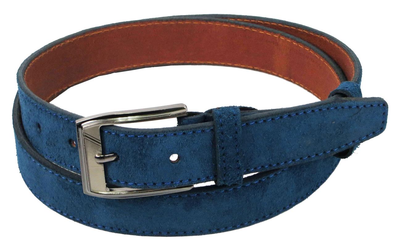 

Мужской кожаный ремень Skipper 110-130х2,5 см Синий 000159778