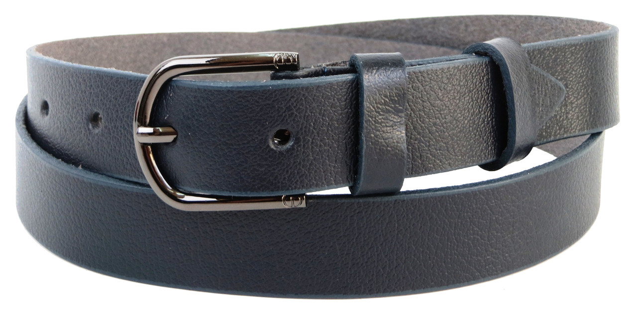 

Женский кожаный ремень Skipper 110-130х3 см Синий 000159948