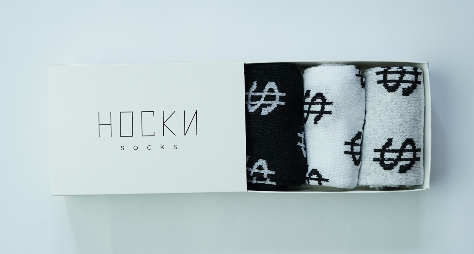 

Носки мужские с принтом "DOLLARS" Be HAPPY and SMILE высокие, комплект 3 пары, в подарочной коробочке, размер: 42-45