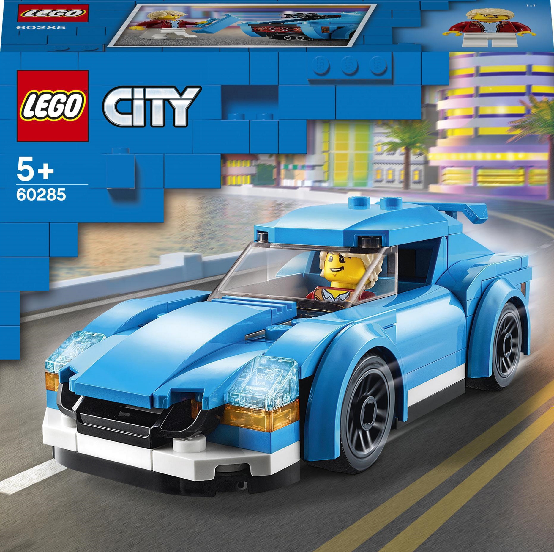 Акція на Конструктор LEGO City Great Vehicles Спортивный автомобиль 89 деталей (60285) від Rozetka UA