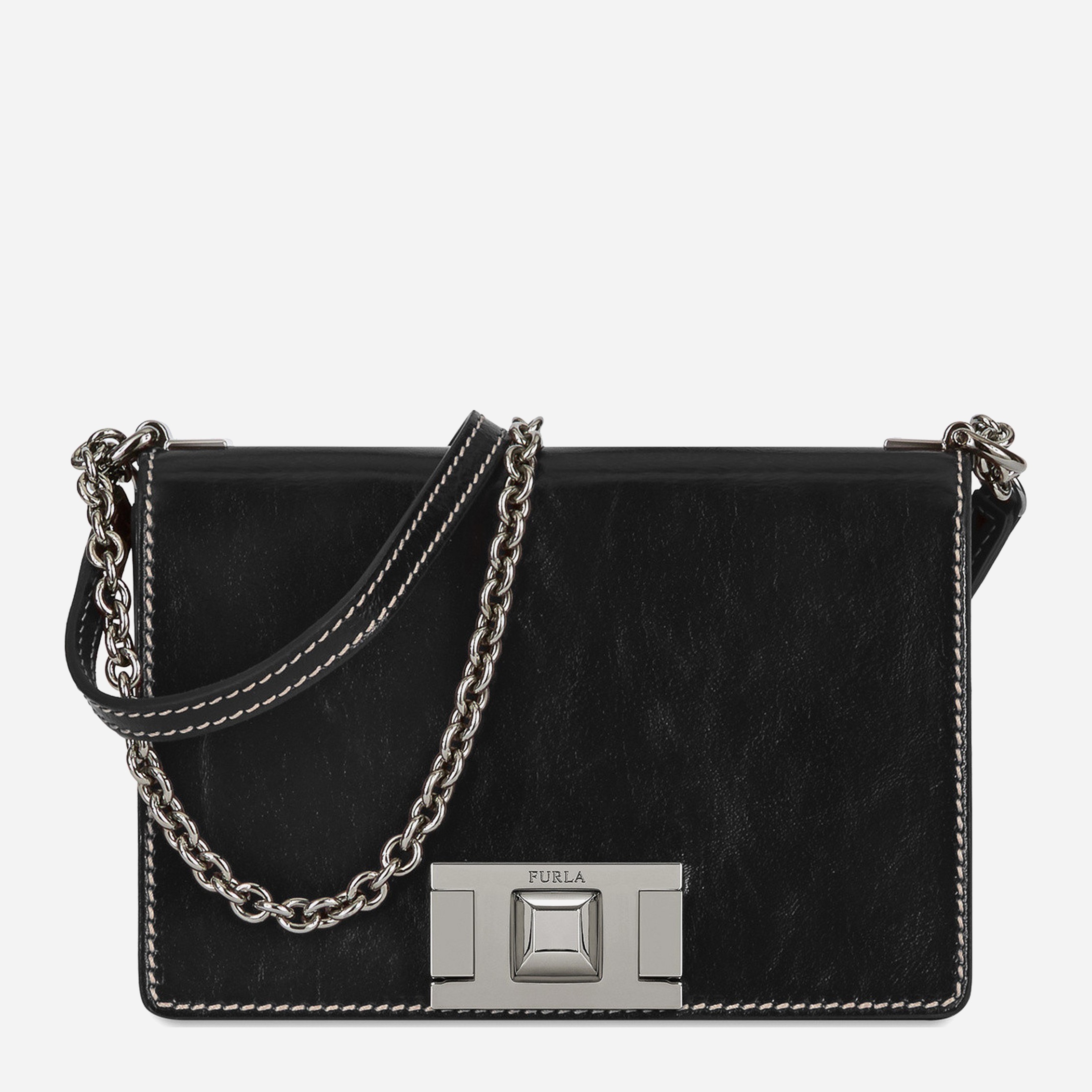 

Сумка женская кожаная Furla Mimi' Mini Crossbody 1021932 Черная