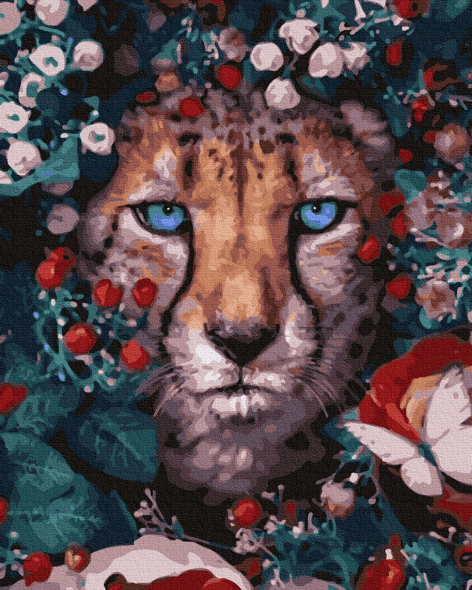 

Картина по номерам Цветочная кошка Rainbow Art (gx32765) (164523)