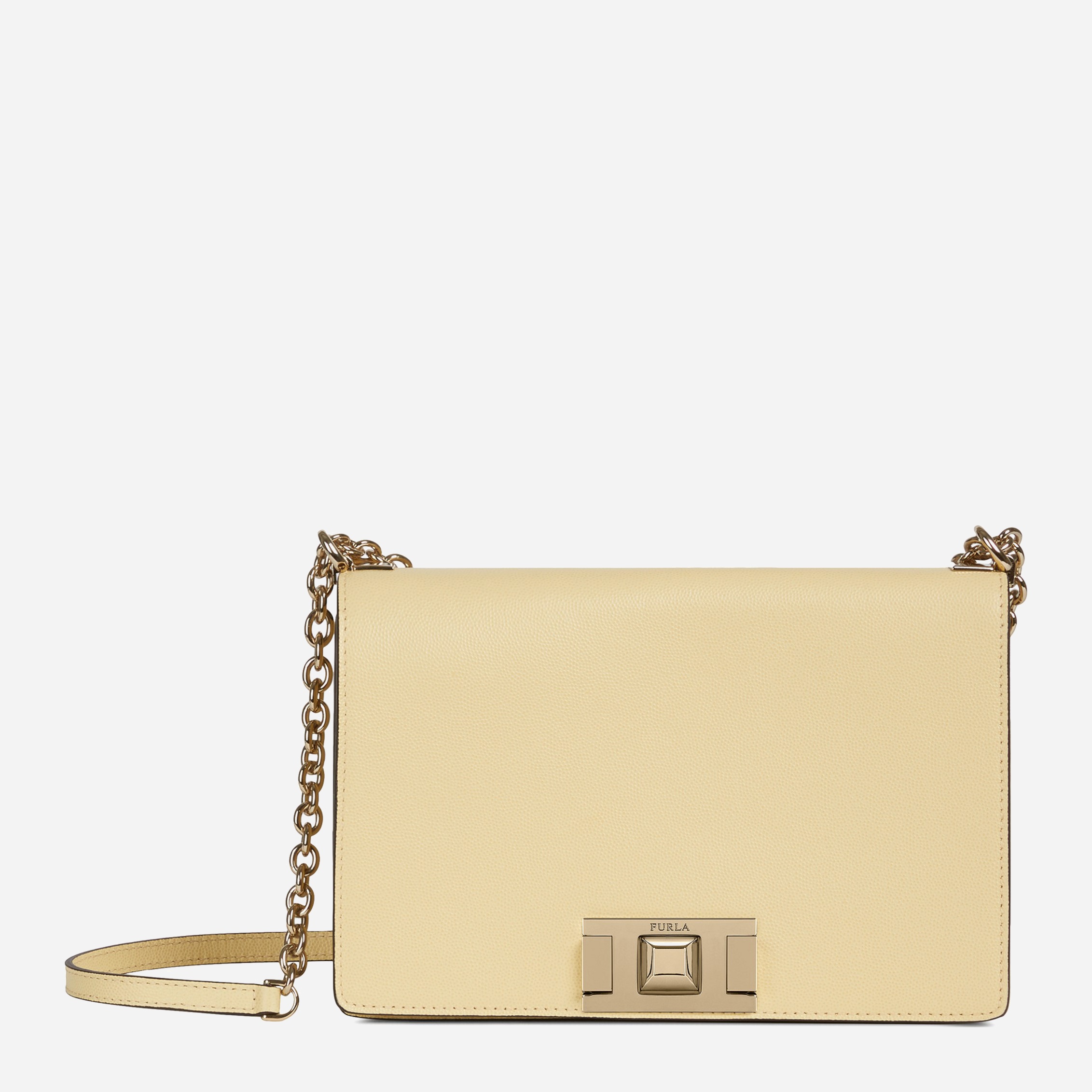 

Сумка женская кожаная Furla Mimi' S Crossbody 1045361 Светло-желтая