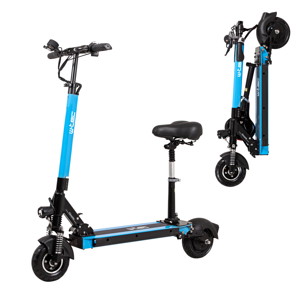 

Електросамокат W-TEC Skootie Pro II 8' з сидінням - чорно-синій