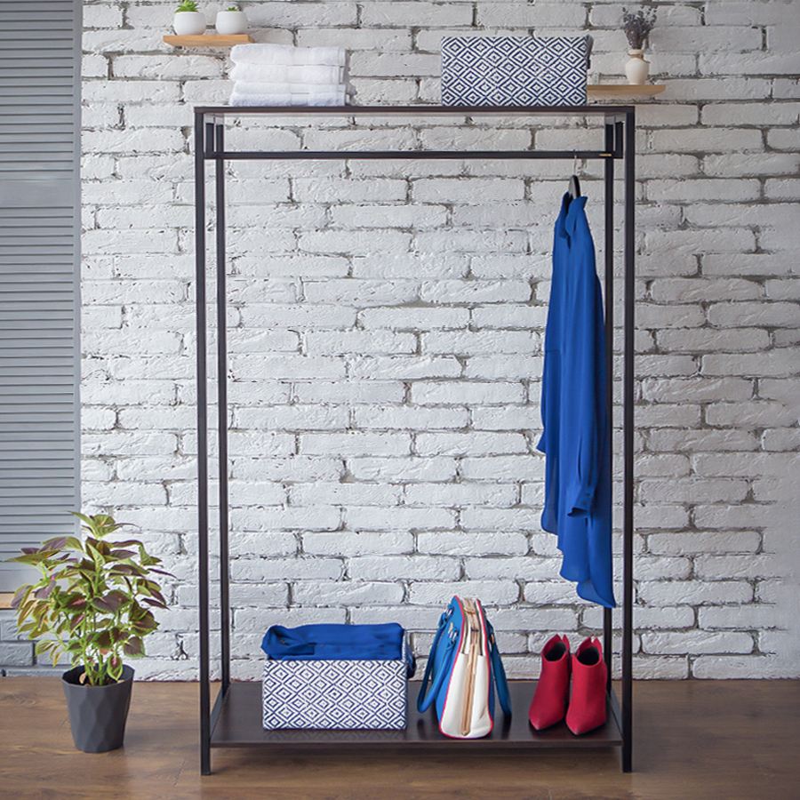

Вешалка для одежды Fenster Квадро 7А Черная 162×95,2×36,5