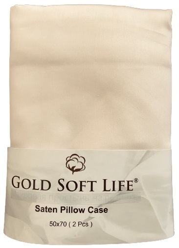 

Набор наволочек Gold Soft Life Сатин Basic 50х70 2 шт Кремовый (ts-02728)