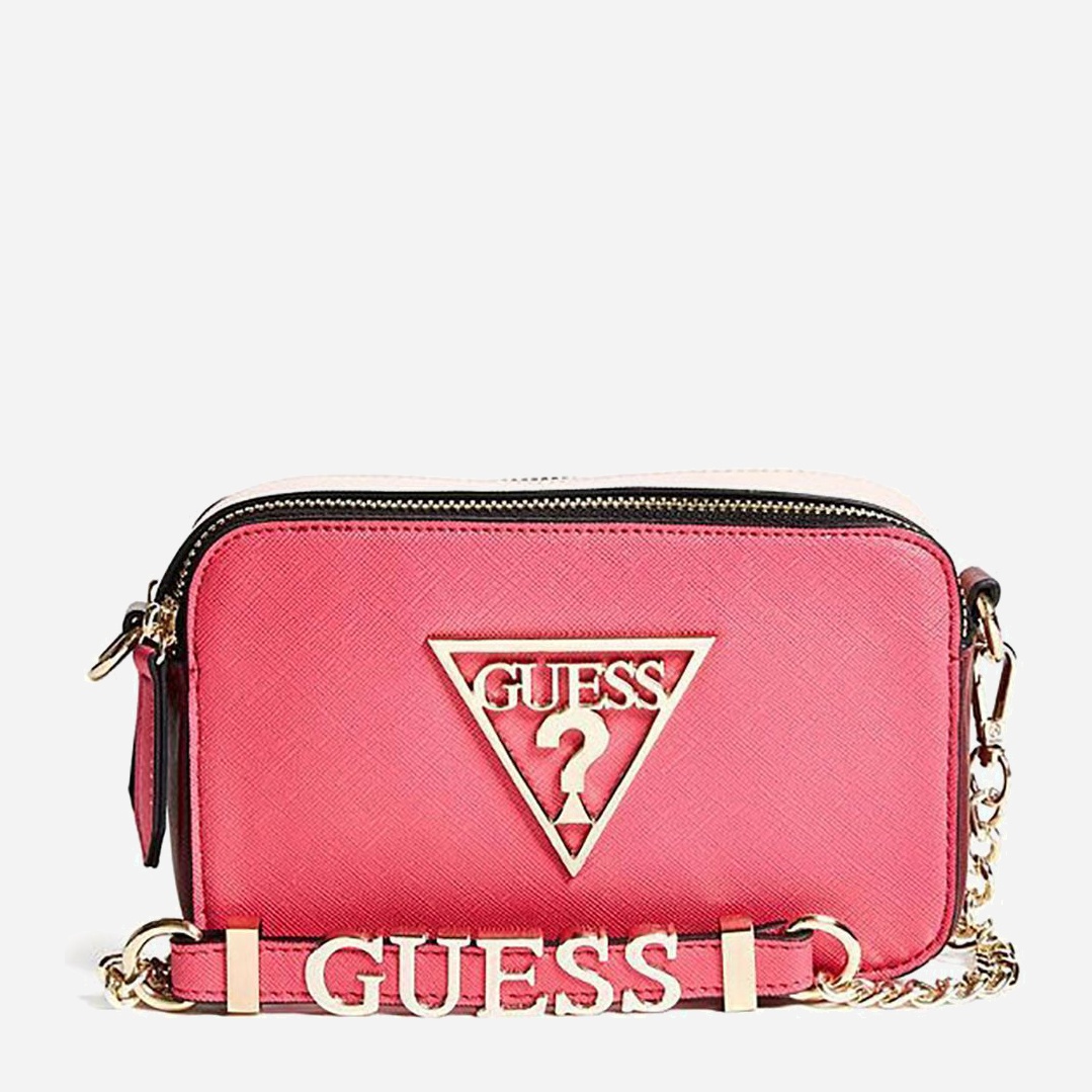 

Сумка женская Guess Carlina Logo 870 Розовая