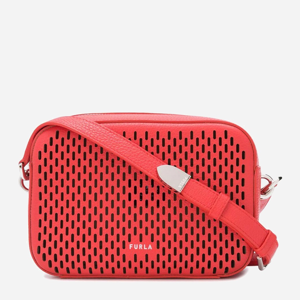 

Женская сумка кожаная Furla Block Mini Crossbody 1060264 Красная
