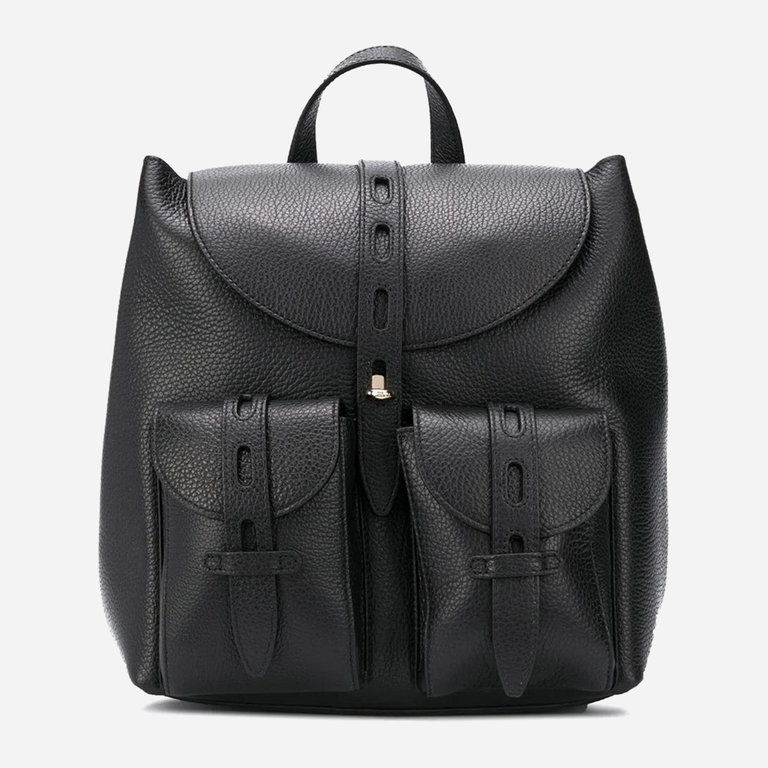 

Женский рюкзак кожаный Furla Net S Backpack 1056797 Черный