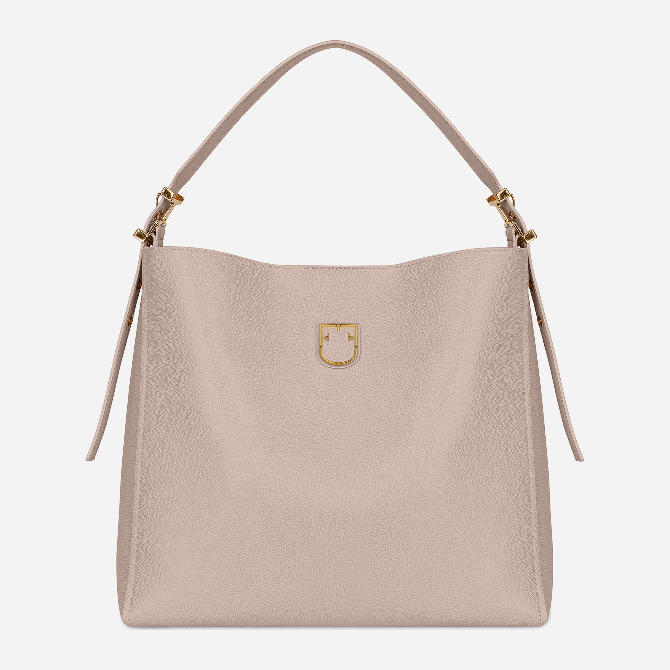 

Женская сумка кожаная Furla Belvedere M Hobo 1008048 Бежевая