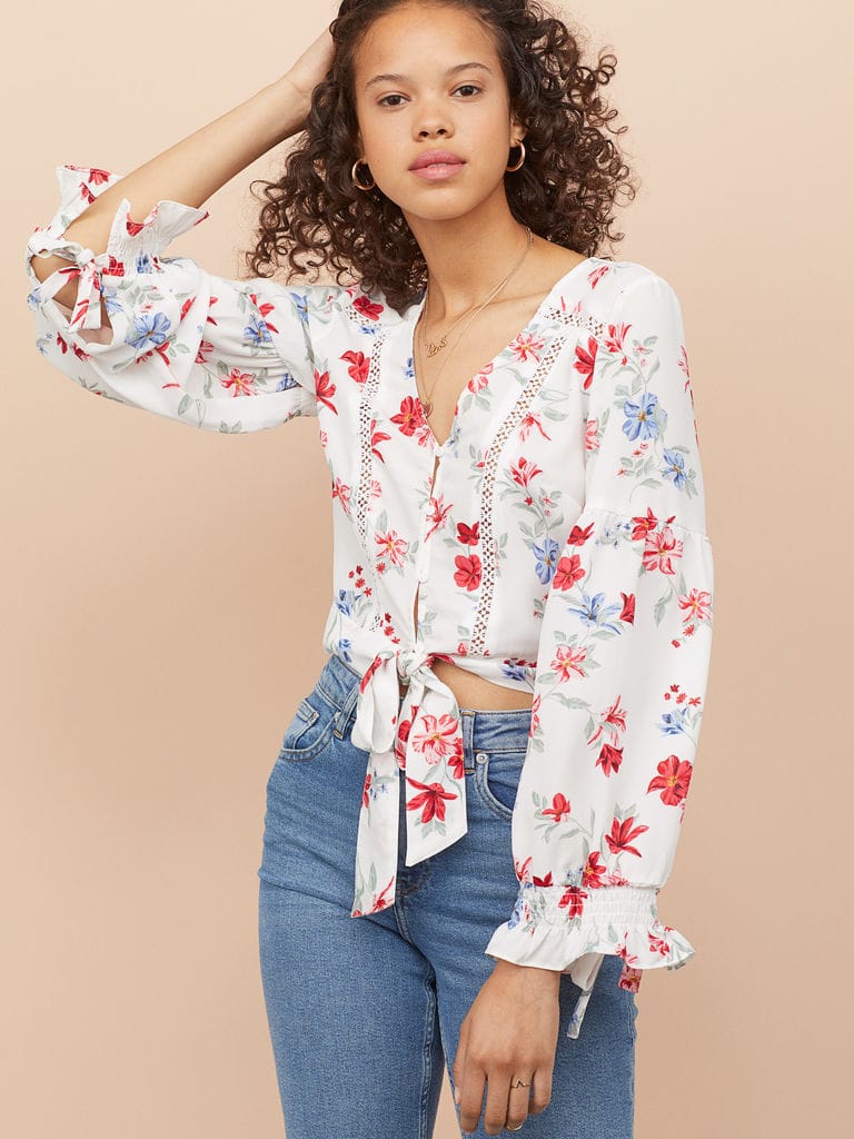 

Блузка H&M 060752379  Белая, Блузка H&M 060752379 40 Белая