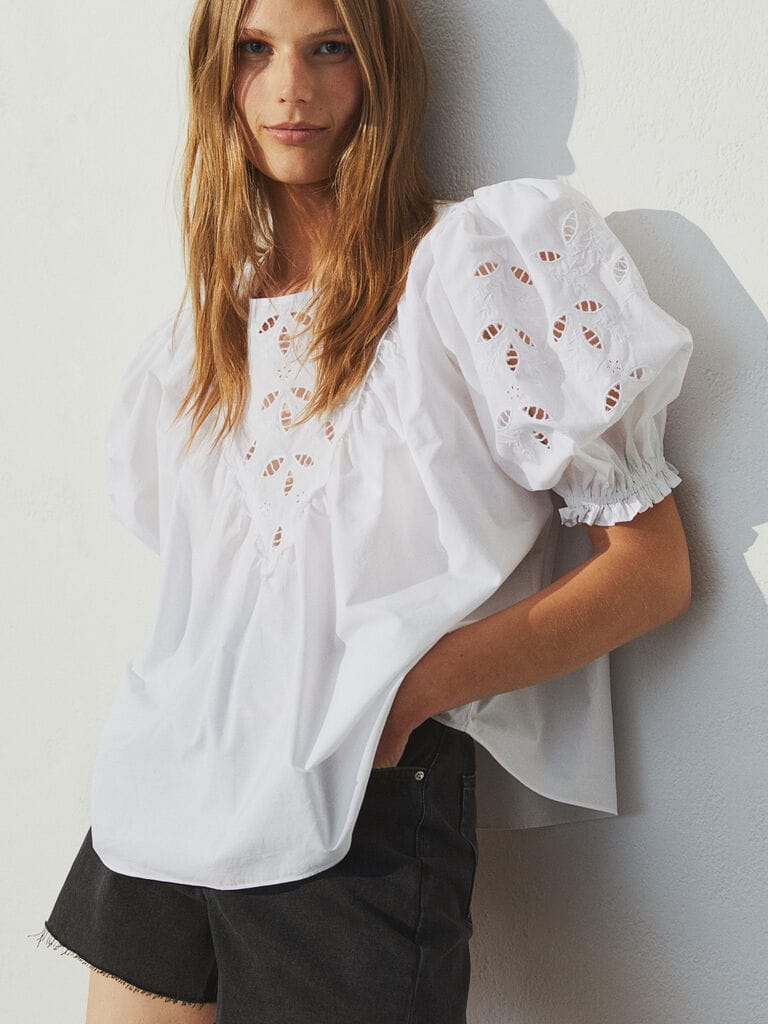 

Блузка H&M 060902445 М Белая