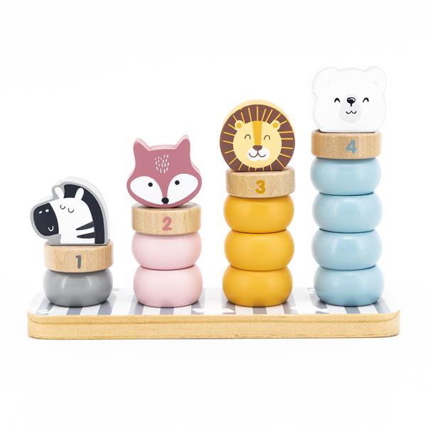 

Деревянный сортер-пирамидка Viga Toys PolarB Зверята (44022)