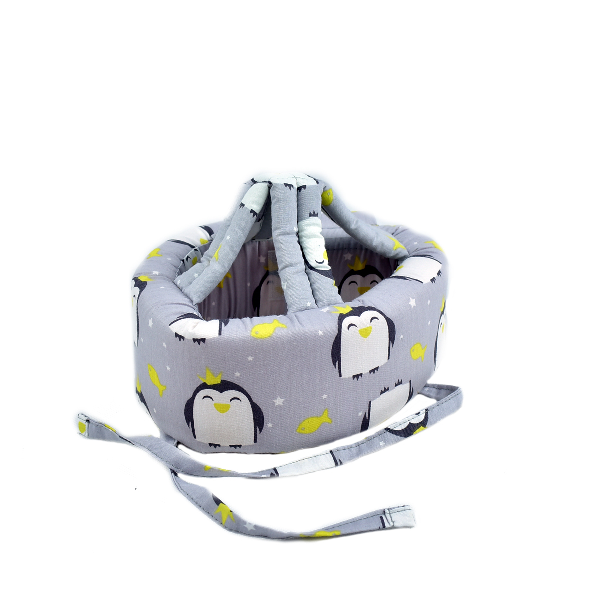 

Детский защитный противоударный мягкий шлем от ударов 43-56р Milagrosa Пингвины с короной 32025