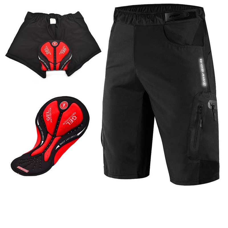 

Велошорти Wosawe MTB з памперсом XXL Black S2104XXL
