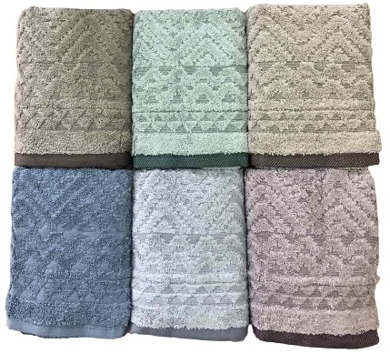 

Набор махровых полотенец Sikel Жаккард Melina 70x140 6 шт (ts-6001798)