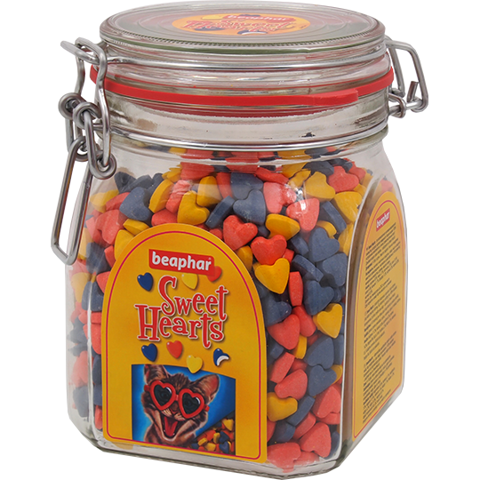 

Лакомство для кошек и котят Beaphar Sweethearts, стекло 1200 шт