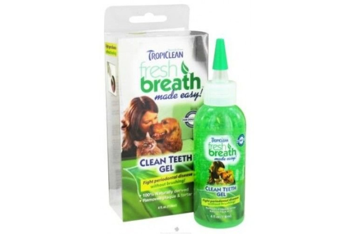 

Гель для чистки зубов TropiClean Clean Teeth Gel для кошек и собак 118 мл
