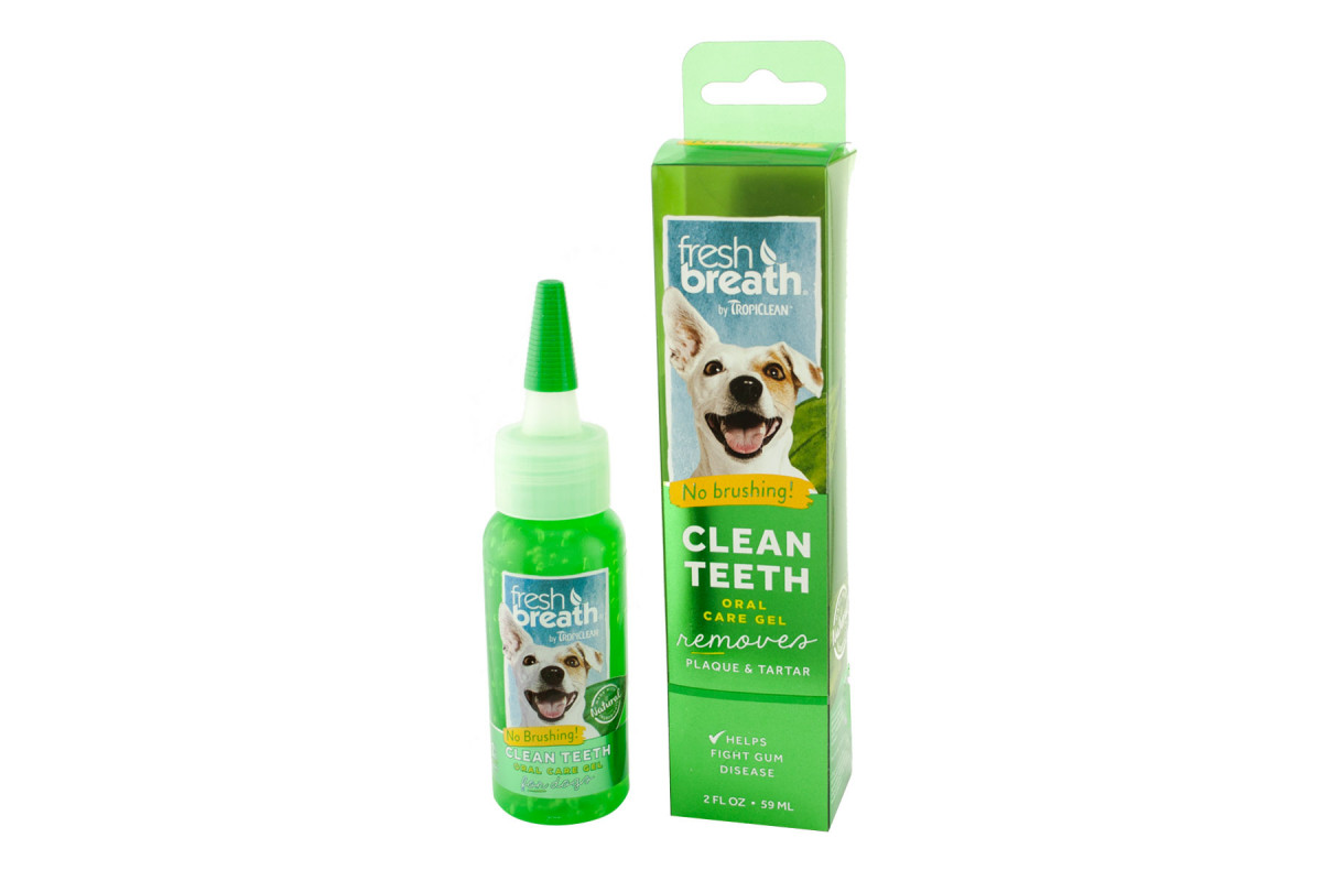 

Гель для чистки зубов TropiClean Oral Care Gel Removes Свежее дыхание для собак 59 мл