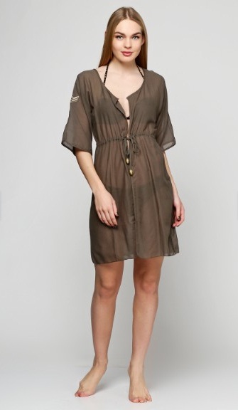 

Пляжная туника Levend S/M/L хаки 1713