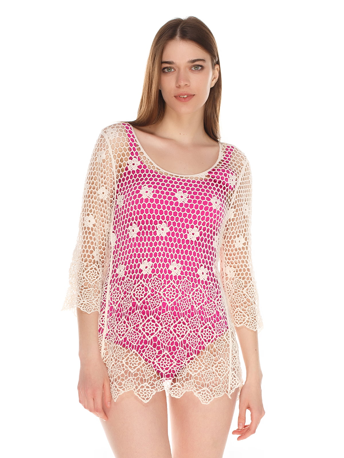 

Пляжная туника Argento S/M/L молочный 20-105