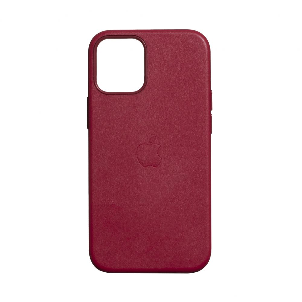 

Чехол Space MagSafe Leather Case Full Size для Apple iPhone 12 Mini Berry