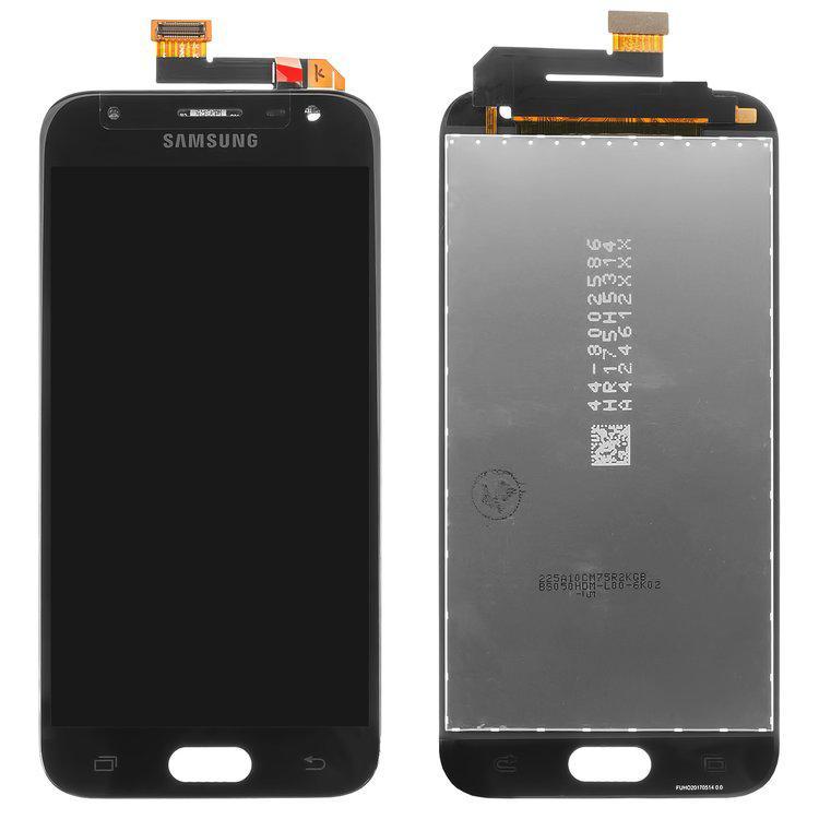 

Дисплей для Samsung J330 Galaxy J3 (2017), J330F Galaxy J3 (2017), чорний, з сенсорним екраном, оригінал (PRC), original glass