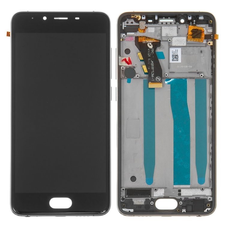 

Дисплей для Meizu U10, чорний, із сенсорним екраном, з рамкою, Original, M685H