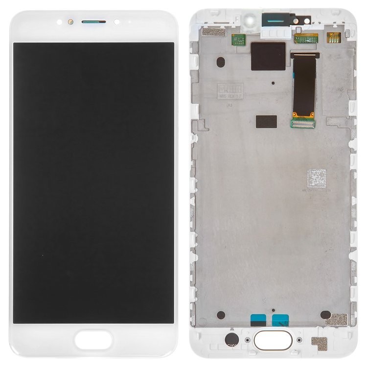 

Дисплей для Meizu MX6, білий, із сенсорним екраном, з рамкою, Original, M685H