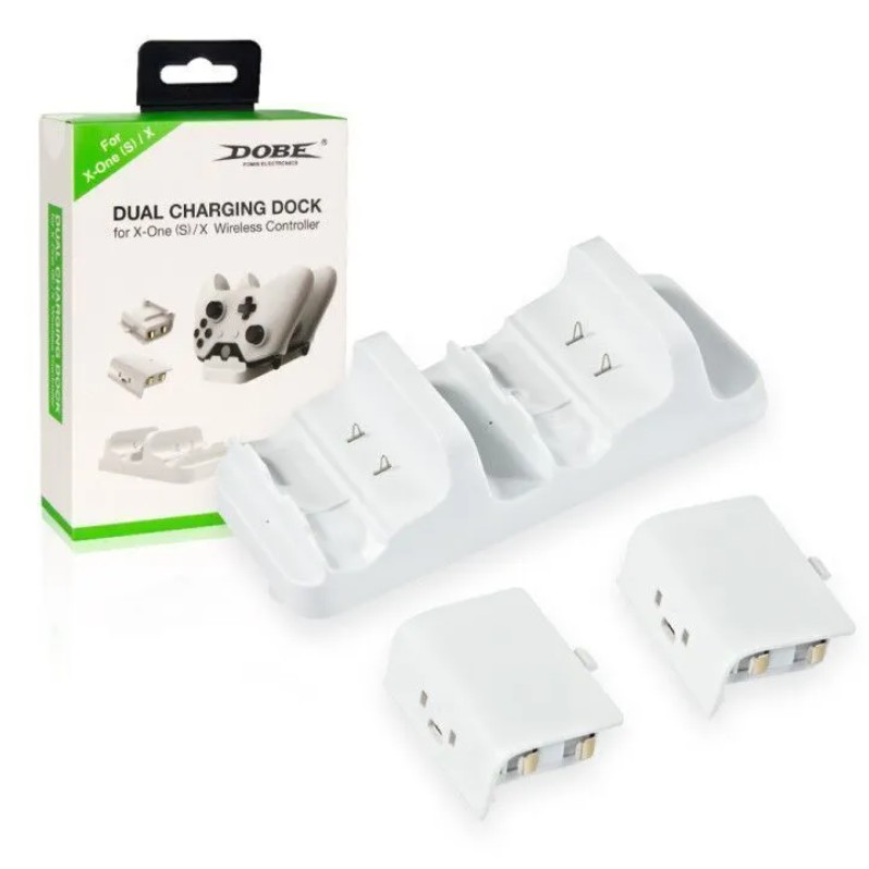 

Док-станция DOBE + 2 аккумулятора для геймпадов Xbox One S/ One X (TYX-532S)