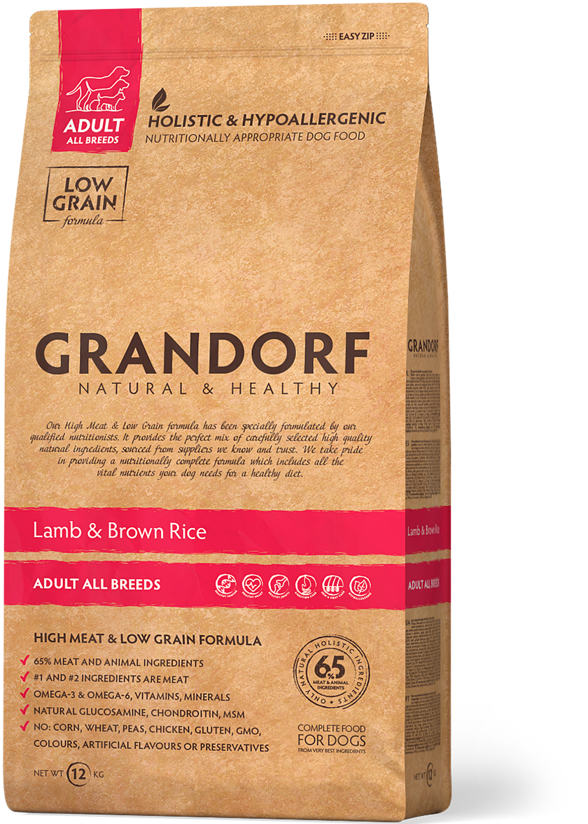 

Сухой корм для собак средних пород Grandorf Lamb & Brown Rice Adult Medium Breed 3 кг