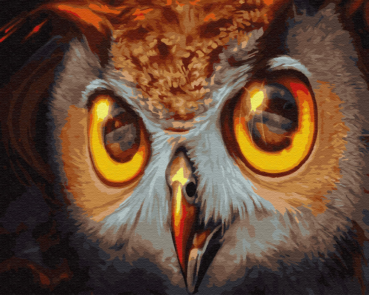 

Картина по номерам - Взгляд совы BrushMe 40*50см. (GX30086)