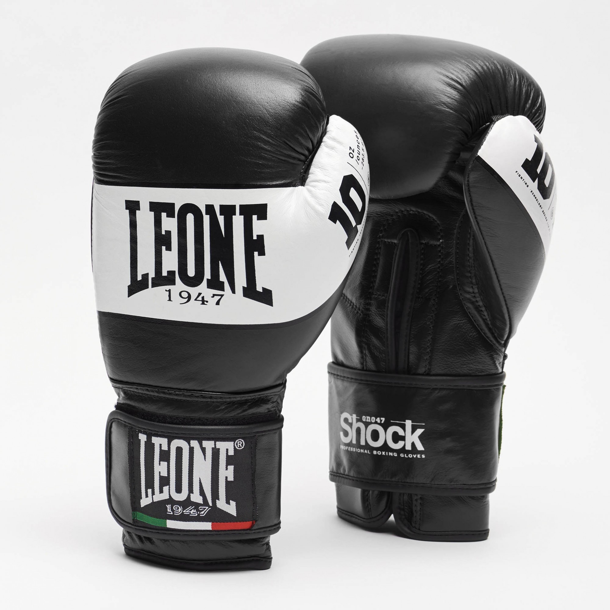 

Боксерские перчатки Leone 1947 SHOCK GN047 14 унцій Чорний