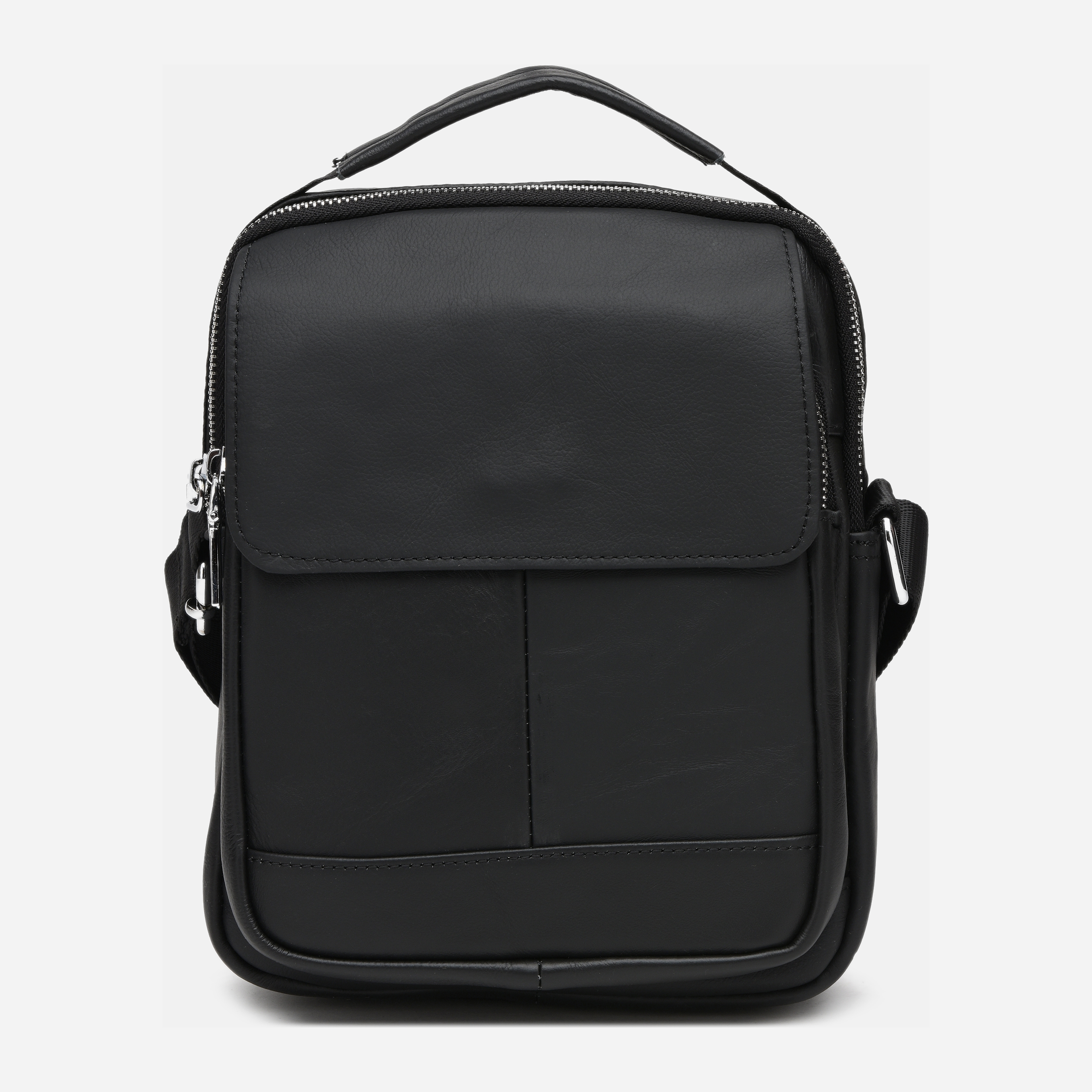 

Мужская кожаная сумка Laras k106019-black Черная