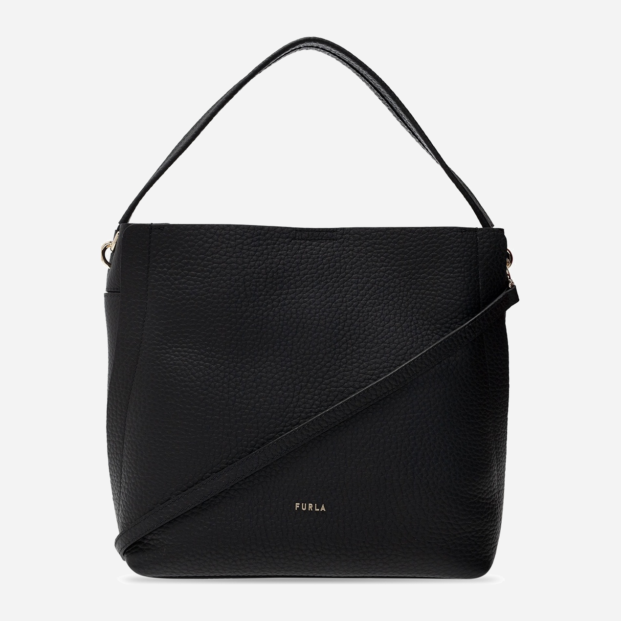 

Сумка женская кожаная Furla Grace M Hobo BASMFGC Черная