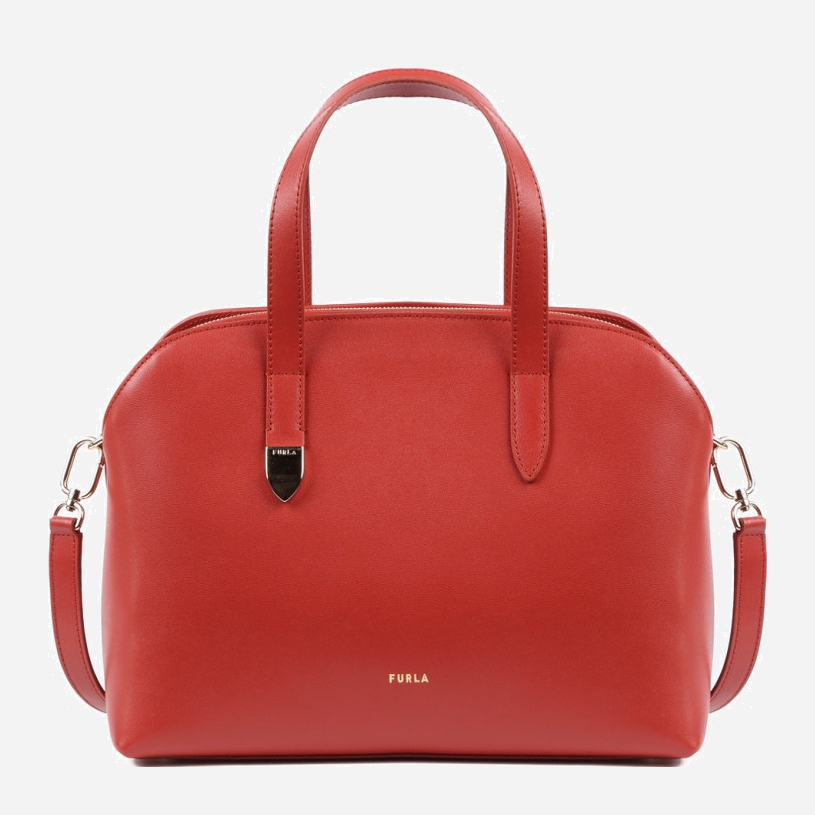 

Сумка женская кожаная Furla Block M Tote WB00121 Терракотовая