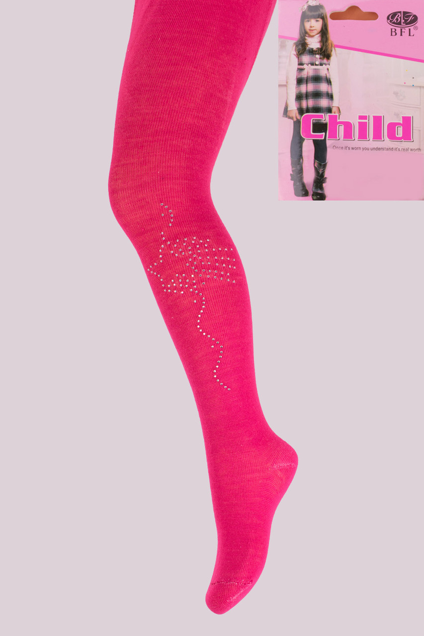 

Колготки детские со стразами Child BFL D26-17. 98-104.