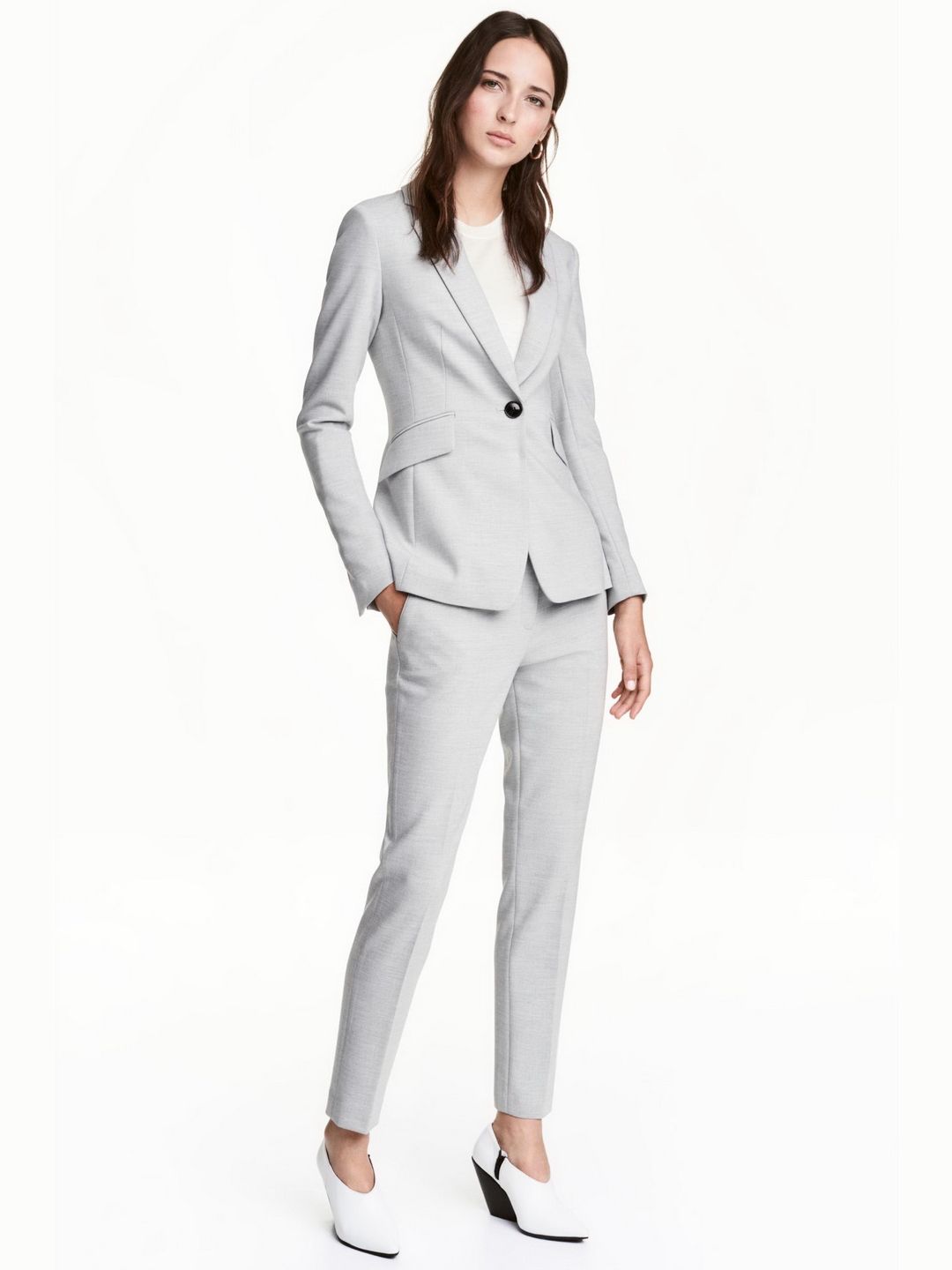 

Брюки H&M 04-0459144-5 38 Серые (СА2000001711330)